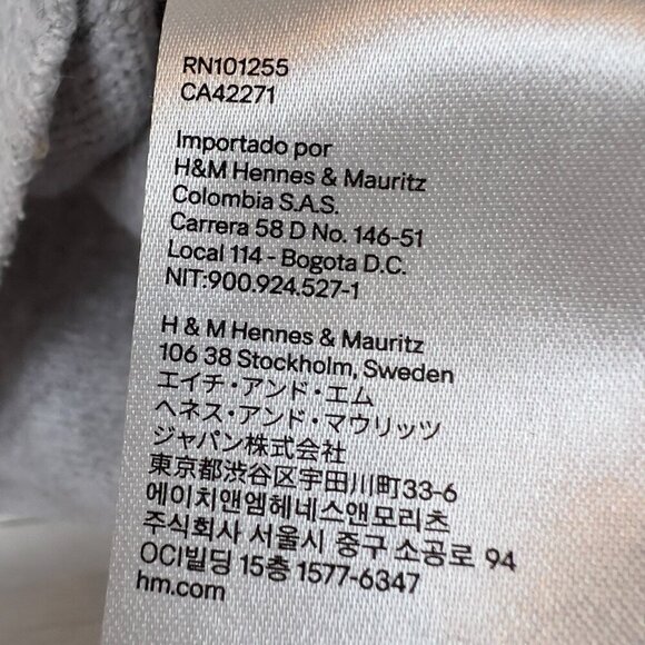 H&M Sweater Womens Light Size XS Gray Alpaca Wool Fair Isle Comfy Cozy Fall Wear - Picture 10 of 13